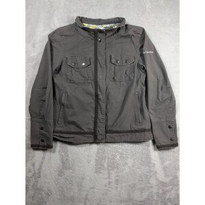 Columbia Omni Shade Utility Jacket Womens Size Medium Brown Ripstop Outdoor
